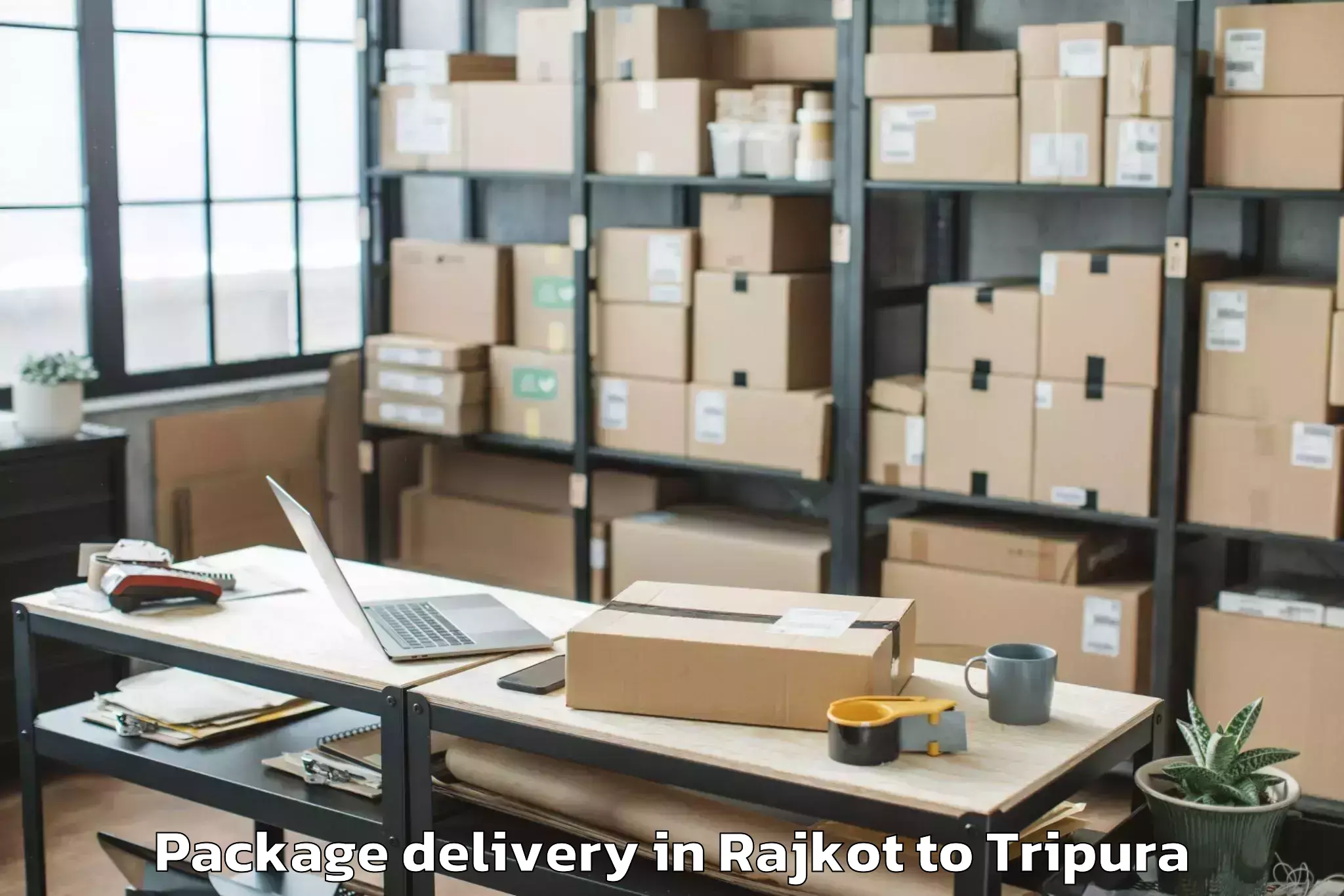 Discover Rajkot to Manughat Package Delivery